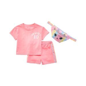 Freestyle Girls  3Pc Perfect 10 French Terry Matching Set, Pink